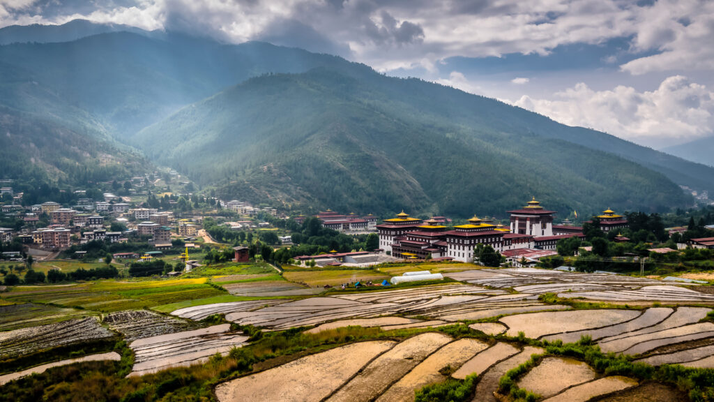 Bhutan Grand padd field thimpu bhutan